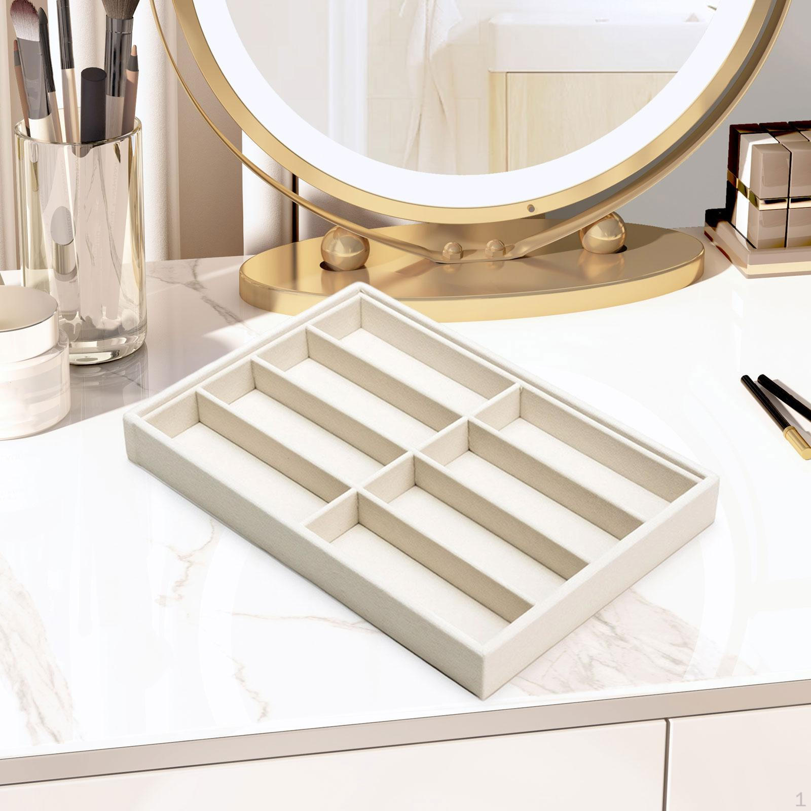 

Контейнер-подставка для очков Органайзер-кейс для очков и солнцезащитных очков 8 ячеек Многофункциональный Beige Yellow