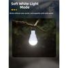 200lm Solar Powered LED Lamp with External Solar Panel for Off Grid Camping Lighting Portable Waterproof 12.9x6cm