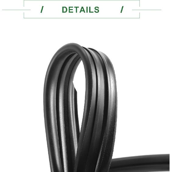 Motoforti Door Window Run Channel Seal, Weatherstrip Glassrun Channel Seal Strip, for Honda Accord 1994-1997, Rubber, Front Left, No.72275SV4003,