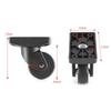 Black Luggage Universal Wheel Caster Replacement Trolley Suitcase Universal Wheel Repair Wear-resistant Suitcase Pulley