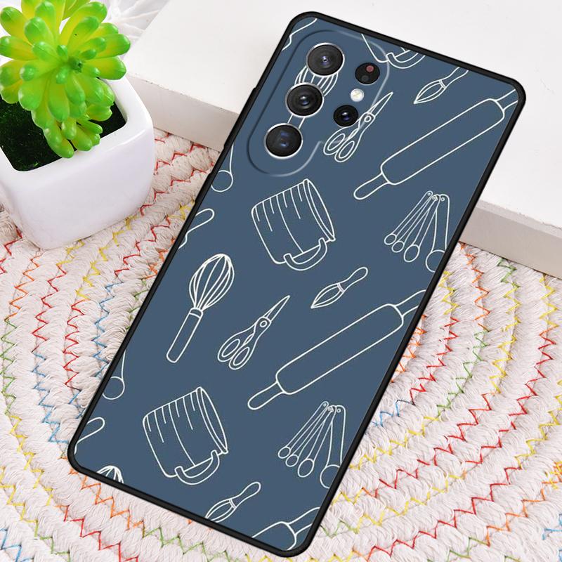 Baking Cook Chef soft Phone Case for Samsung Galaxy note 10 pro S26 Ultra S23 S24 FE S25 S21 S22 PLUS shockproof Cove