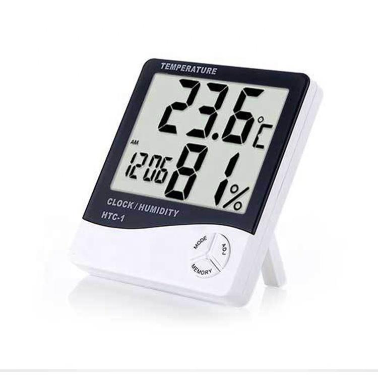 Wireless Digital Hygrometer Thermometer Large LCD Display Touch Screen Hygrothermograph Higrometro Reloj