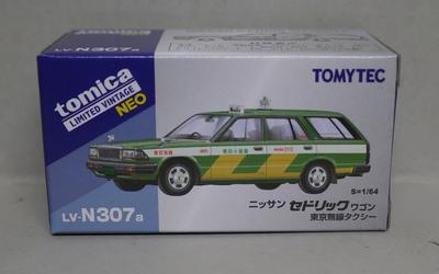 Tomica Limited Vintage Neo 1/64 TLV-N307a Nissan Cedric Wagon Tokyo Musen Taxi Ready-to-Display Model