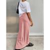 Satin Elegant Trumpet Black Trafaluc Skirts Fashion Slim High Waist Skirts Women Female Solid Office Long Skirt Woman