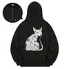 Kan6312 Khzb0086 Chicanos Spinks Fleece Zip-Up Hoodie Black