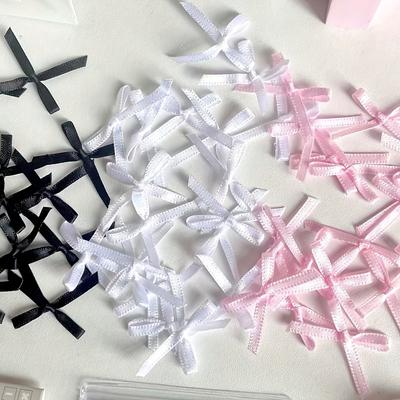 100 ks Mini mašliček z organzy v různých barvách Roztomilé DIY potřeby pro ruční práce pro balení dárků & Dekorace