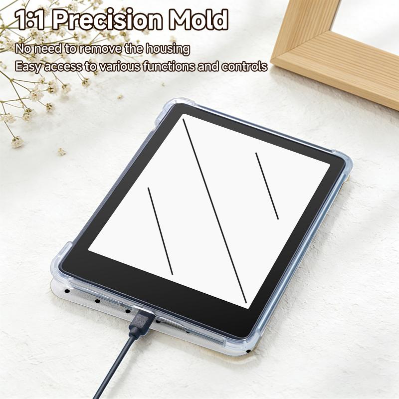 Ultra-thin transparent back cover case for Kindle Paperwhite 5/12,Colorsoft Signature Edition,and Kindle 11th gen e-readers