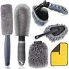 Ultra-Fine Fiber Long Handle Tire Brush for Car Cleaning