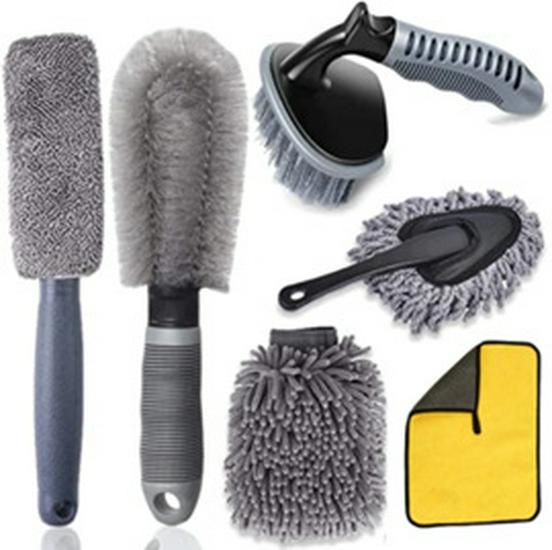 27-Piece Car Detailing Kit: Brushes, Wheel Cleaners, Air Vent Tools & Electric Drill Brush Set Car Cleaning Kit