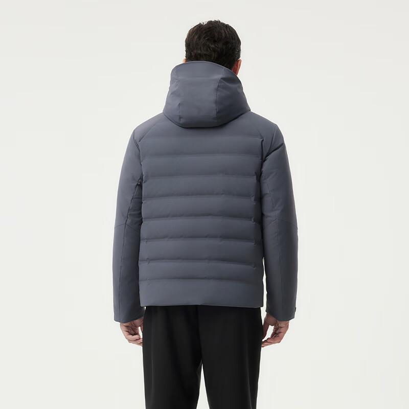 Tanbor Men's Short Hooded Business Casual Lightweight Down Jacket