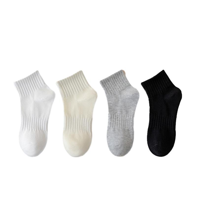 Solid-colored Short Socks, Unisex Sports Spring and Summer Sweat-absorbing, Odor-proof and Versatile Socks