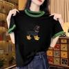 Summer new American dog letter printing design short-sleeved T-shirt women's niche versatile color matching T-shirt