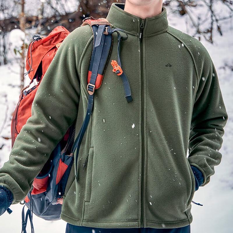 Men s Outdoor Stand Collar Fleece Jacket L