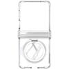Galaxy Z Flip 8 Hülle mit Air-Cushion-Ecken, magnetische Adsorption, 360° drehbarer Ständer, Silikon-Schutzhülle