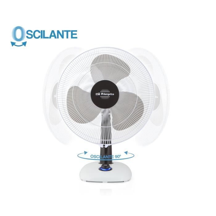 Ventilateur de table - Orbegozo - TF 0143 - 40 cm - 3 vitesses - Oscillation