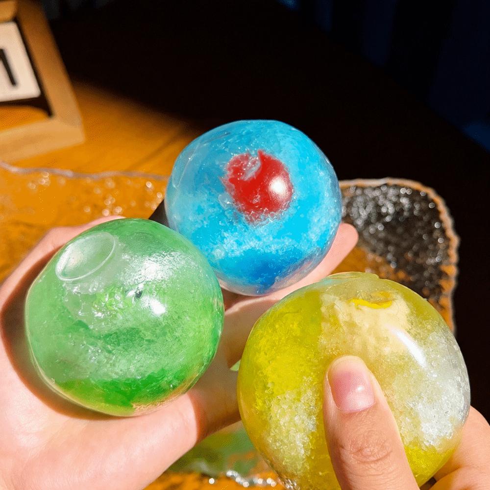 Shapeable Crushed Ice Sand Ball Anti Stress Pinch Decompression Toys Adults