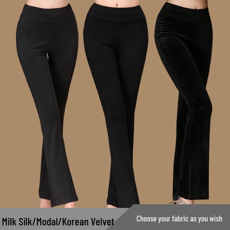 2022 Women's Square Dance Slimming Flared Fitness Pants for Middle-Aged and Elderly