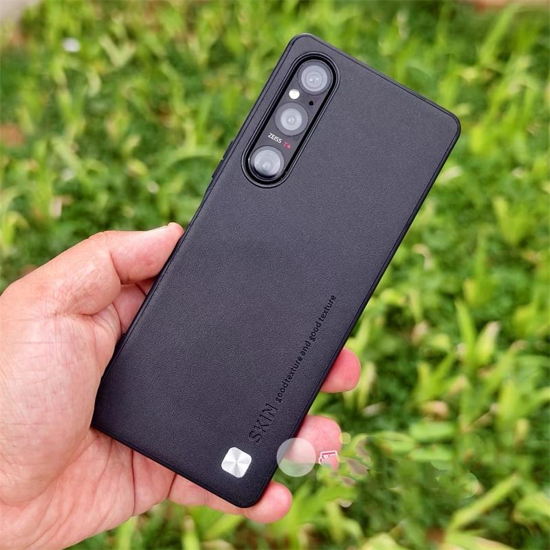 Pouzdro Pro Sony Xperia 1 V 5 10 IV 1 III Luxusní Silikonová Kůže Ochrana Zadní Kryt Telefonu Pro Xperia 1iV 5V 10V Stylový Nárazník