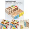 Wooden Geometric Coin Box For Kids Education And Color Recognition Toy