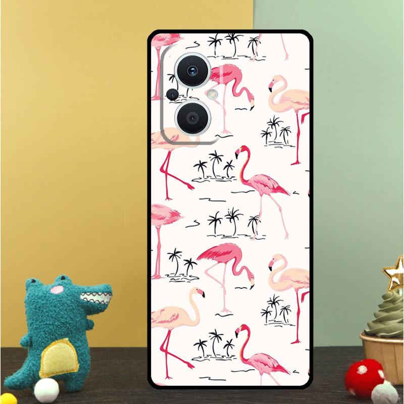 Flamingo Bird Case For OPPO Reno 15F 14F 11 12 13 F 14 10 15 Pro 7 8 Lite OPPO Find X5 X6 X8 X9 Pro Cover