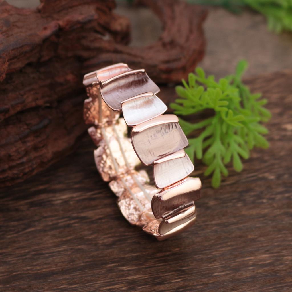 Color painting oil geometric square elastic bracelet, women's personalized simple geometric versatile bracelet