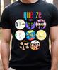 T-shirt nera a maniche corte band rock Squeeze Tutte le taglie dalla S alla 45XL TA5524 T-shirt Unisex