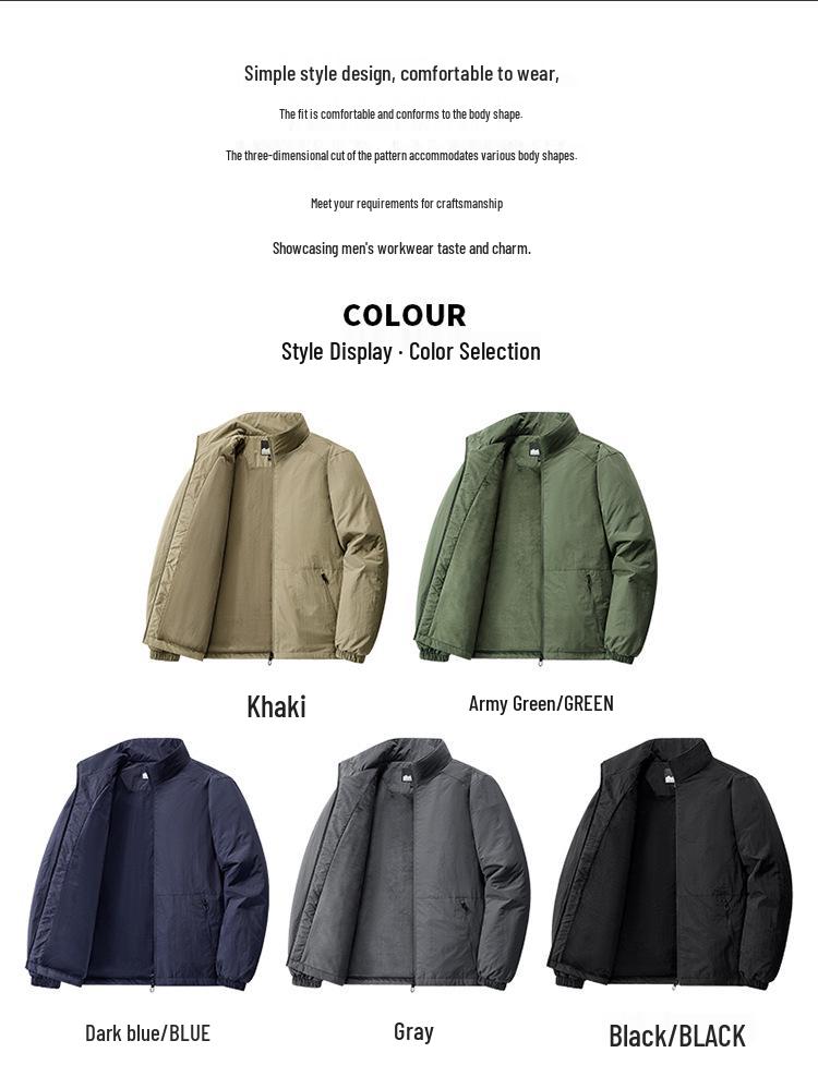 2026 Cross Douyin Plus Velvet Men's Jacket: Outdoor Sports Casual Korean Style for Middle-Aged - New Explosive Style