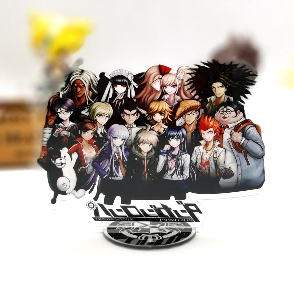 Danganronpa 1 Group Monokuma Makoto Kirigiri Maizono Celestia Togami Junko Chihiro Sakura Kiyotaka GM Acrylic Stand Standee Toy Figure