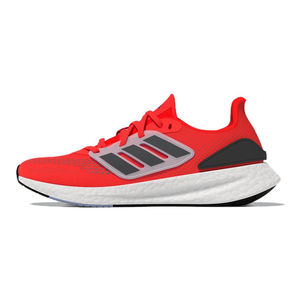 New Adidas Pureboost 22 Low Top Running Shoes Black Red Teenagers GZ2597