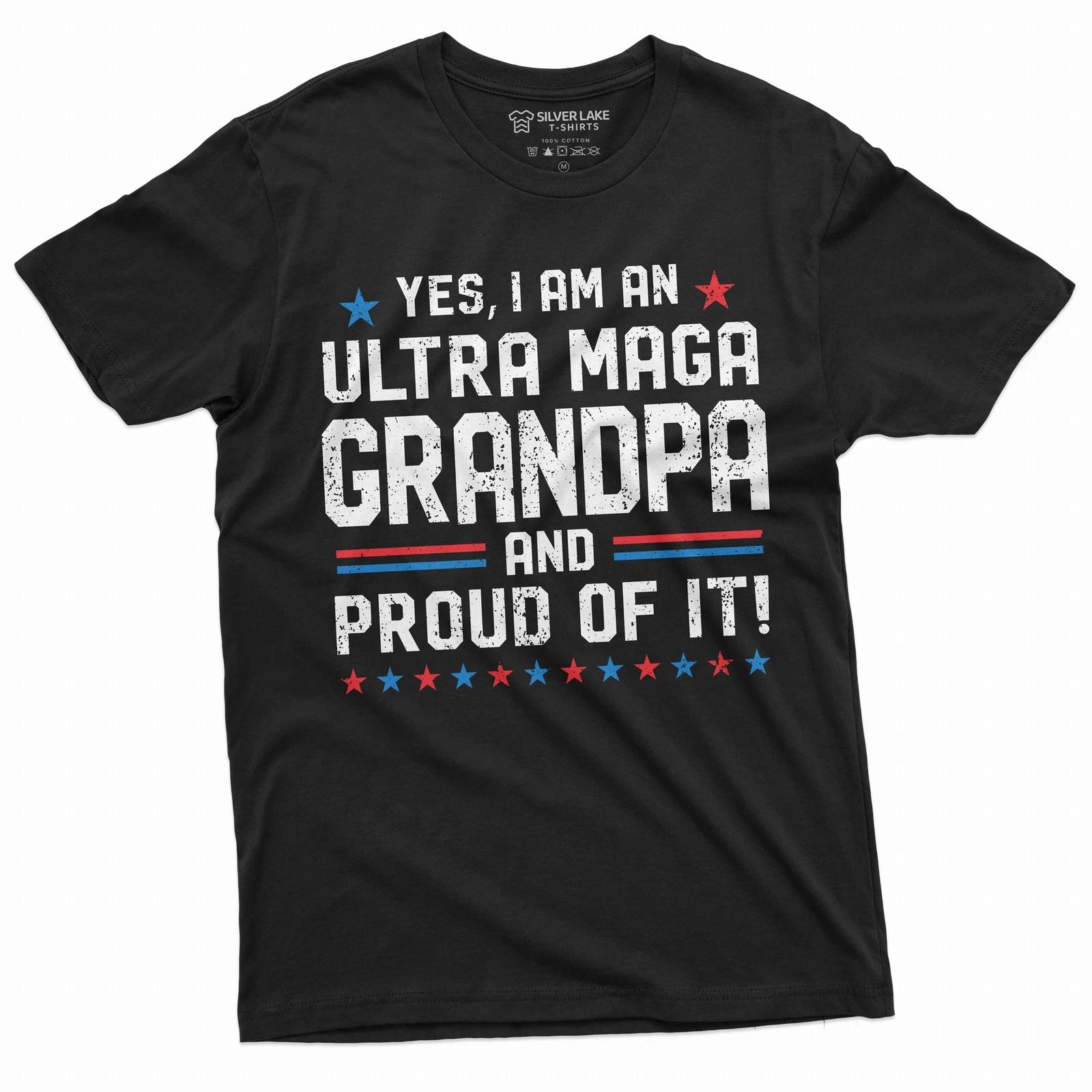 Yes I Am An Ultra Maga Grandpa Shirt Grandpa Political Tee Conservative Shirt S