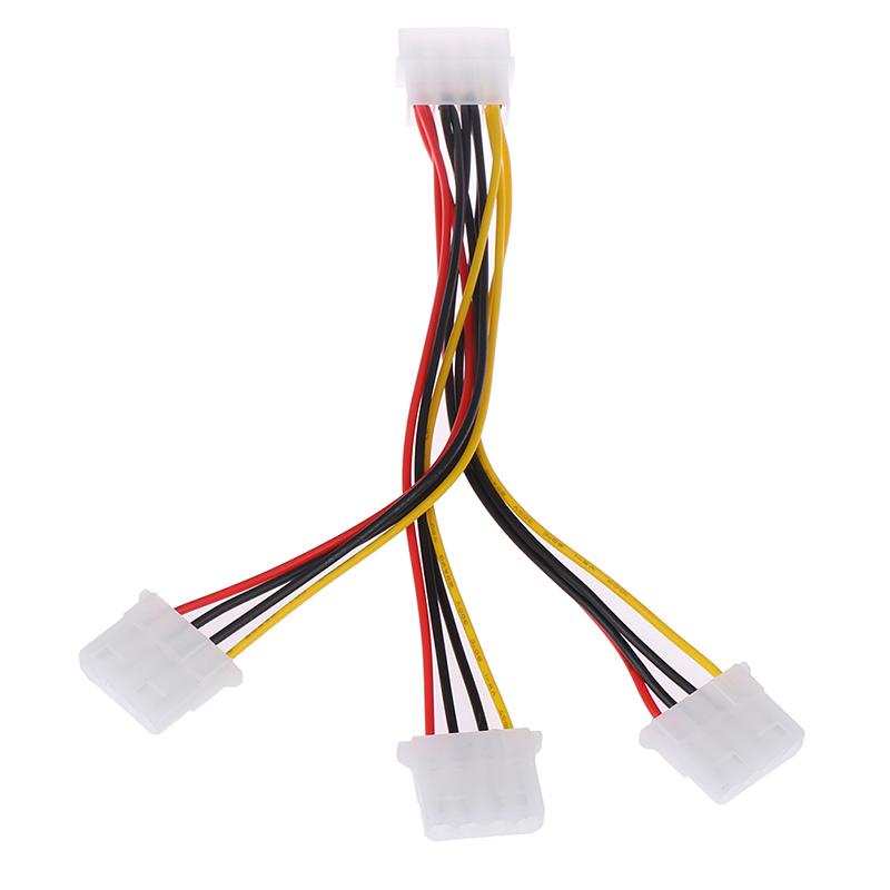 4 Pin Ide 1-To-3 Molex Ide Female Power Supply Splitter Exentsion Adapter Cable