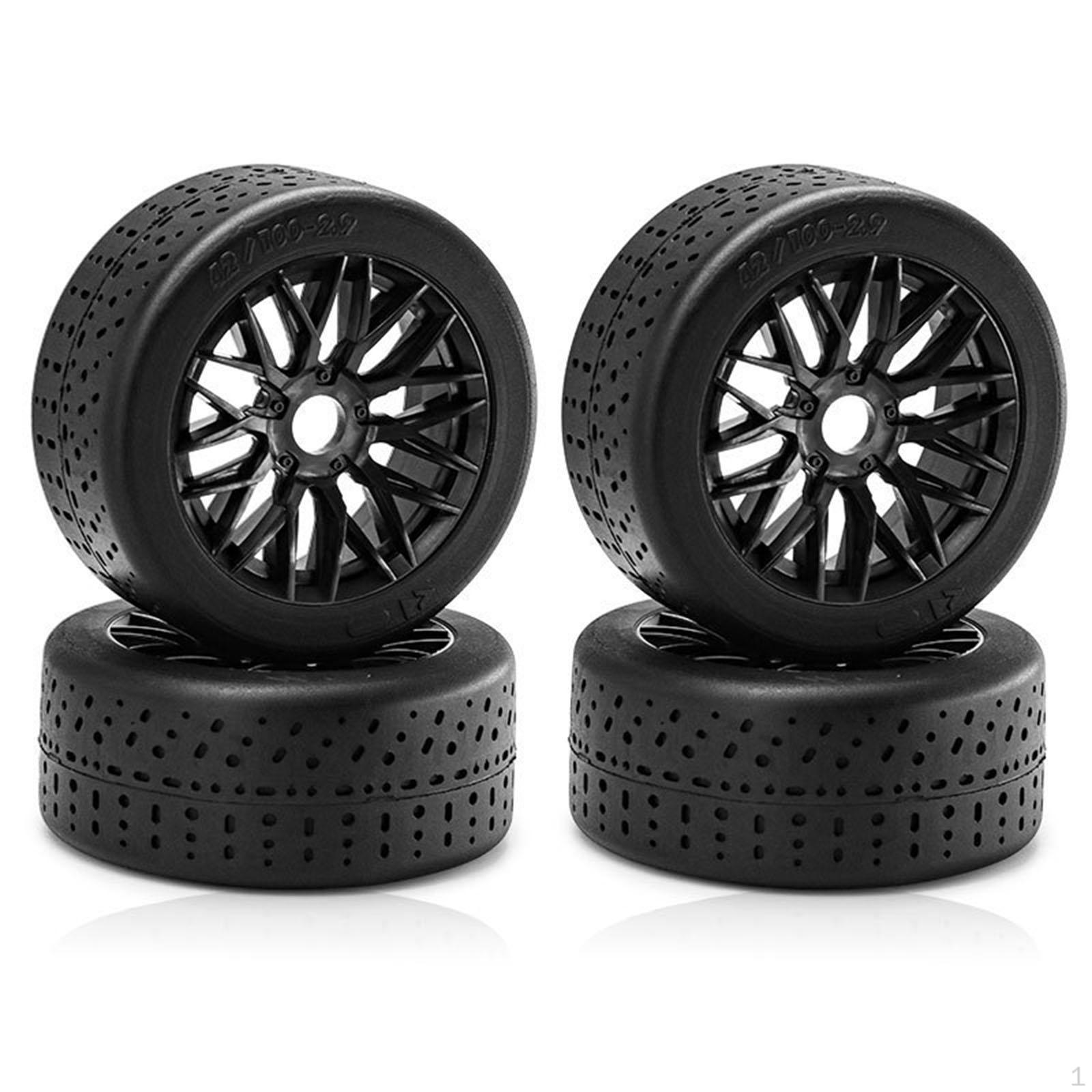 

RC Wheels Шини 1/8 1:7 шкал колеса для транспортних засобів Модифікований автомобіль DIY Accs чорний