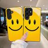 Smiling face pattern Exquisite luxury Highend PhoneCase Glass PhoneCase for Samsung Galaxy S26 S25 S24 S23 S22 S21 FE,Ultra,Plus