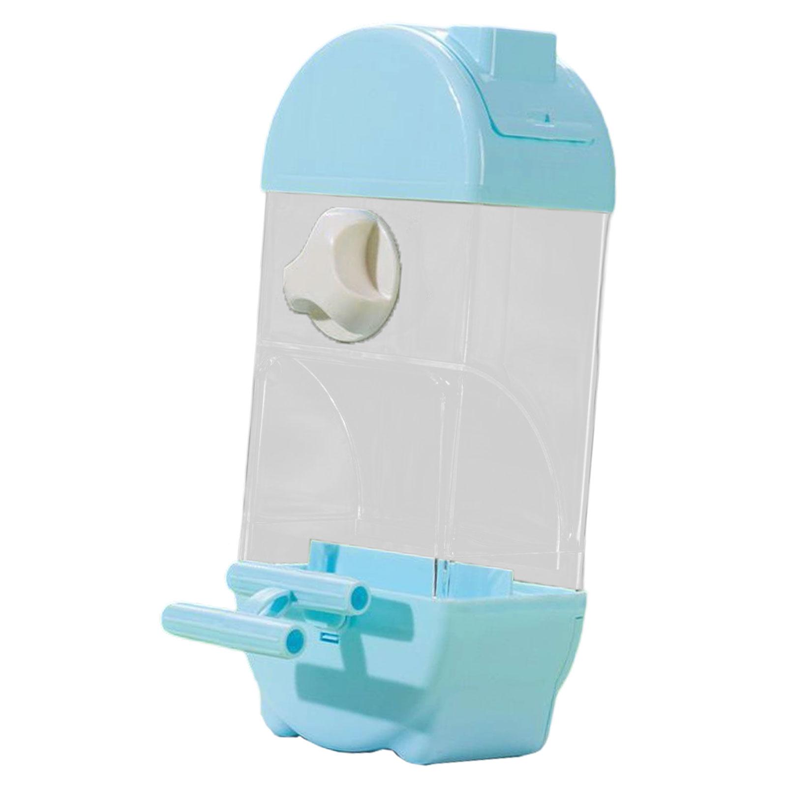 

Hanging Food Dispenser for Birds with Automatic Feeding System for Parrots And Small Species синий