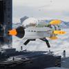 Gobricks MOC City Spaceship Building Blocks Retro Space Ship for Launch Vehicle Retro Spaceman CMF from  For Children Gifts
