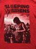 Sleeping With Sirens Musica Per Amanti T-shirt Rossa Cotone T-shirt Unisex