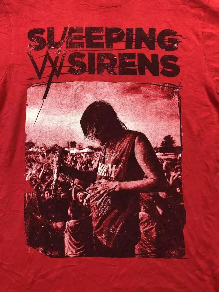 Sleeping With Sirens Music For Lovers Red T-Shirt Cotton Unisex T-Shirt M