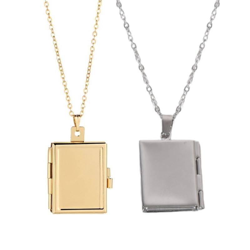 Multipurpose Square Choker Adjustable Chain Necklace with Sturdy Brass Pendant Fashion Accessory for Trendy Women
