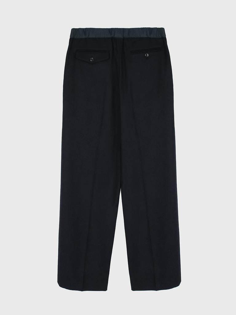 HAUS072C Belt Detail Pants Navy