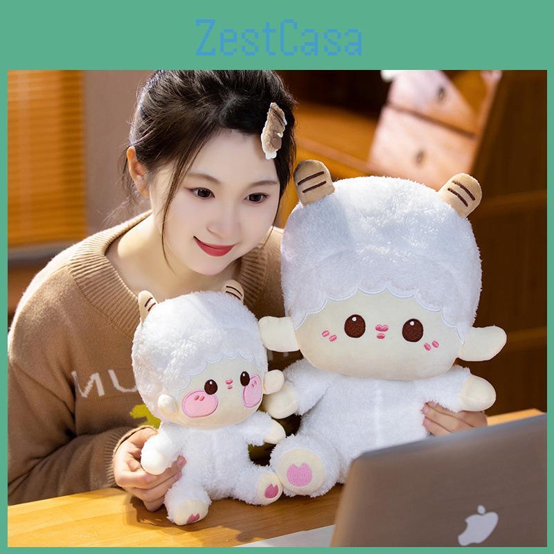 Cute Cartoon Lamb Plush Doll Stuffed Animal Toy For Kids Birthday Gift Girls