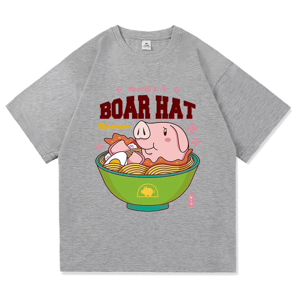 The Seven Deadly Sins T Shirt Men Anime Nanatsu No Taizai Sir Hawk Ramen Tshirt Unisex Funny Cute Pig Noodles Cotton Tees Shirts