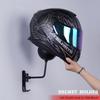 Motorcycle Helmet Wall Mount Holder - 180 Degree Rotating Rack with Hooks for Bike, Baseball, Cycling, Ski Helmets Storage