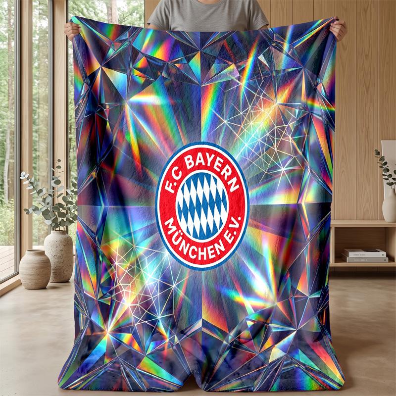 Manta Temática do Bayern de Munique Manta Macia de Flanela Manta Plush para Jogar Manta Aconchegante para Sofá Cama para Decoração de Casa