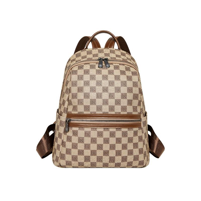 Mrs. Qiao Double Shoulder Bag for Women 2025 New Fashion Large Capacity Backpack for Female College Students Travel Commuting Bag