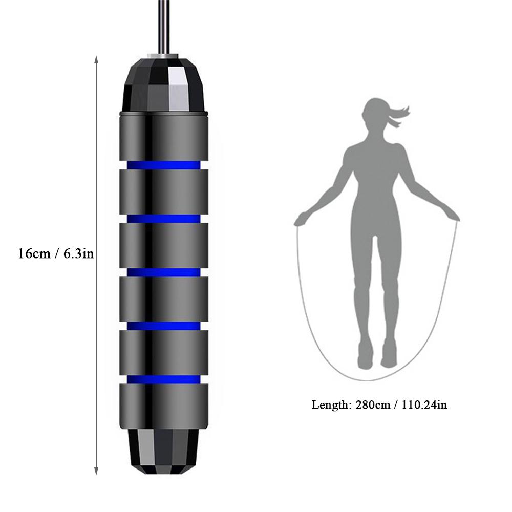Adjustable Skipping Rope Jump Rope Fitness Rope Sports Rope Steel Wire Rope for Skipping 9.8ft