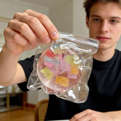 1/3Pcs Bear Sugar Stress Ball Anxiety Relief Transparent Squeeze Ball Sensory Toy Portable Travel Sensory Ball Pinch Fidget Toy