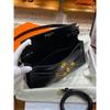 Nuova borsa a tracolla singola in pelle di mucca con motivo coccodrillo, borsa da donna orizzontale, pochette retrò
