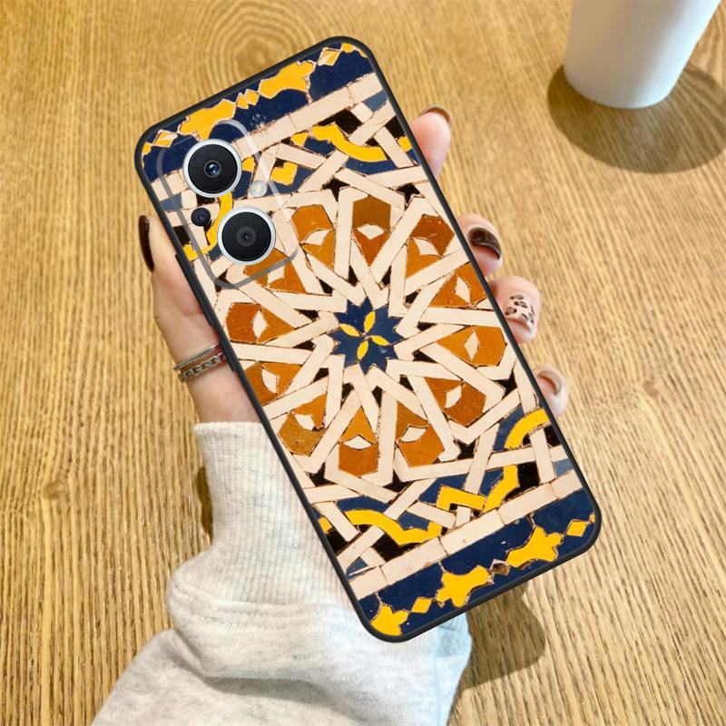Moroccan Tile Funda For OPPO Reno 10 11 12 13 14 Pro 14F 13F 12F 11F 7 8 Lite OPPO Find X5 X8 X9 Pro Case