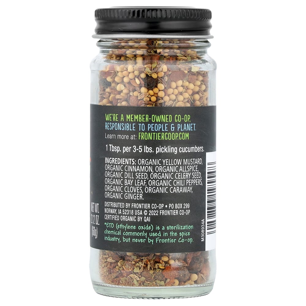 Frontier Natural Products Pickling Spice, 60g (2.12 Oz)
