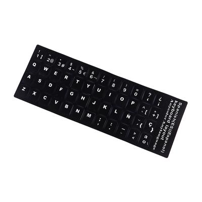 18X6.5Cm Hebrew  Portuguese Spanish Sweden Keyboard Layout Stickers